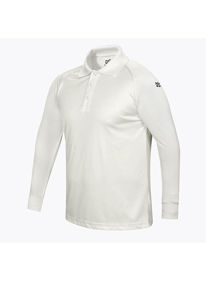 دي أس سي 1500254 تيشيرت أتموس للكريكيت بأكمام كاملة من البوليستر مقاس Xx Large (أبيض/أزرق داكن) - Image 4