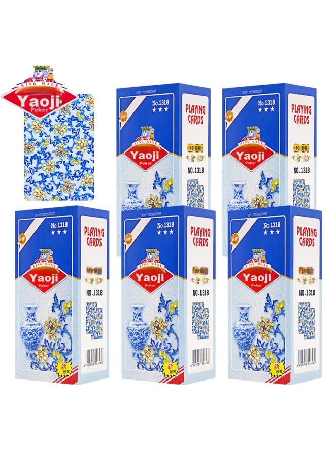 Yaoji Playing Cards 1318, Durable Cards, Texas Hold'em Cards, Doudizhu Yaoji Entertainment Playing Cards 50 Decks - Image 1