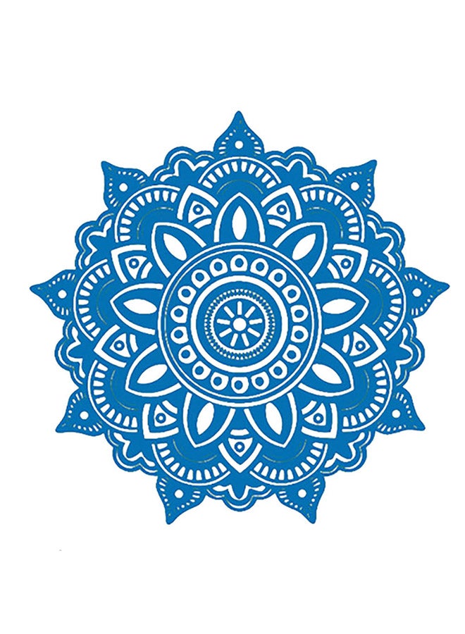 Voberry Mandala Flower Indian Bedroom Wall Sticker Blue 20X17X1cm - Image 1