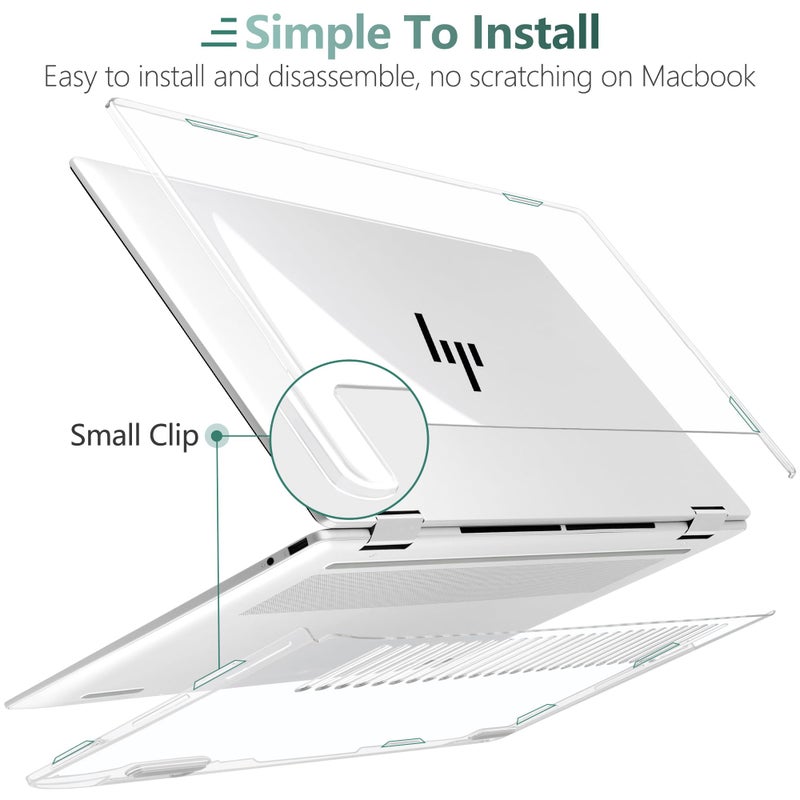 Batianda Crystal Clear Case for HP Envy x360 16-inch 2-in-1 Laptop 2024, Lightweight Hard Shell with Scratch-Resistant Protection, Precise Cutouts, Easy Installation, NOT Fitting Any Other HP - Image 3