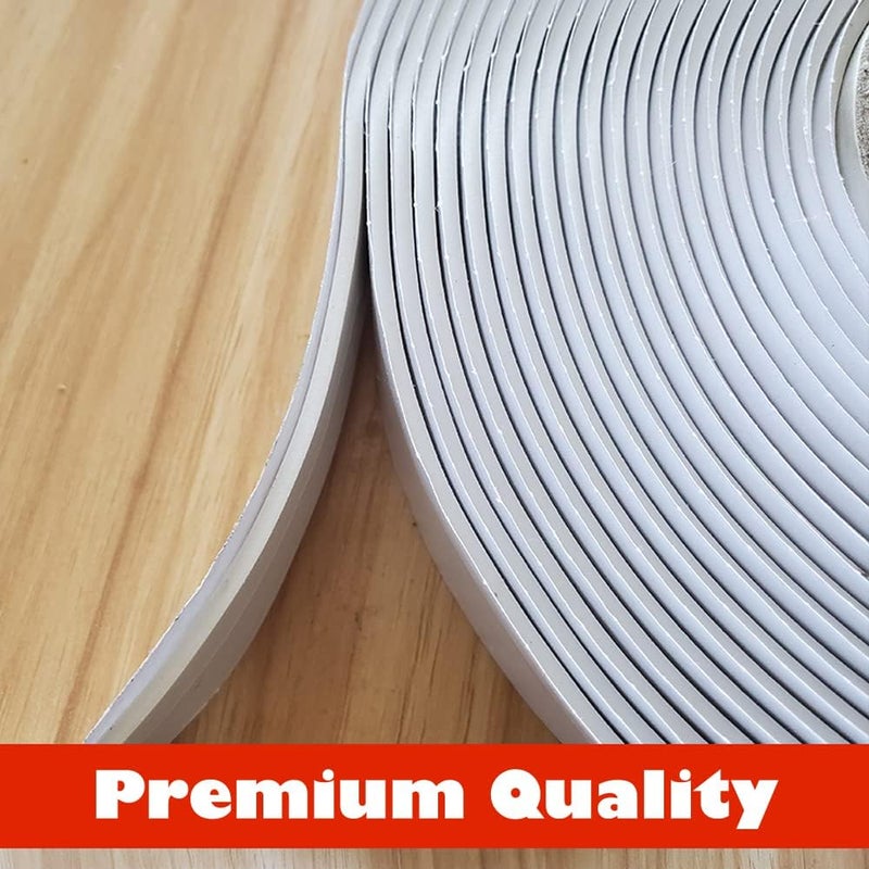 LLPT Butyl Seal Putty Tape White Gray 1 Inch x 33 Feet Extra Thick for Leak Proof RV Repair Window Glass Boat Sealing Roof Pipe Patching - Image 3