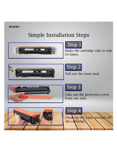 ECARES ECARES®  106A W1106A Compatible Toner Cartridge Replacement  use for HP Laser 107a 107r 107w MFP 135a MFP 135w MFP 135r MFP 137fnw MFP 135wg MFP 137fwg Printer (Black)  - Image 4