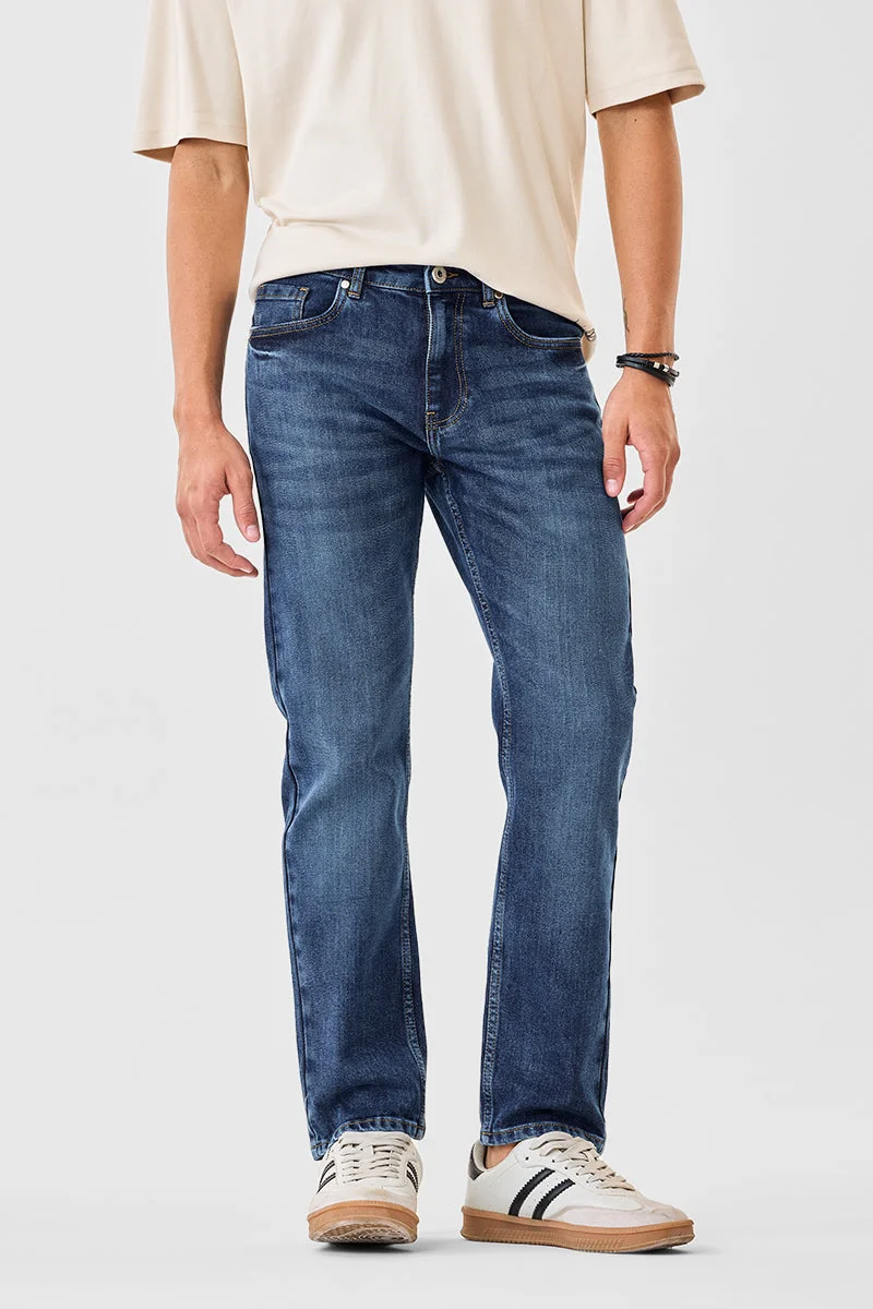 SNITCH Comfort Fit Washed Jeans