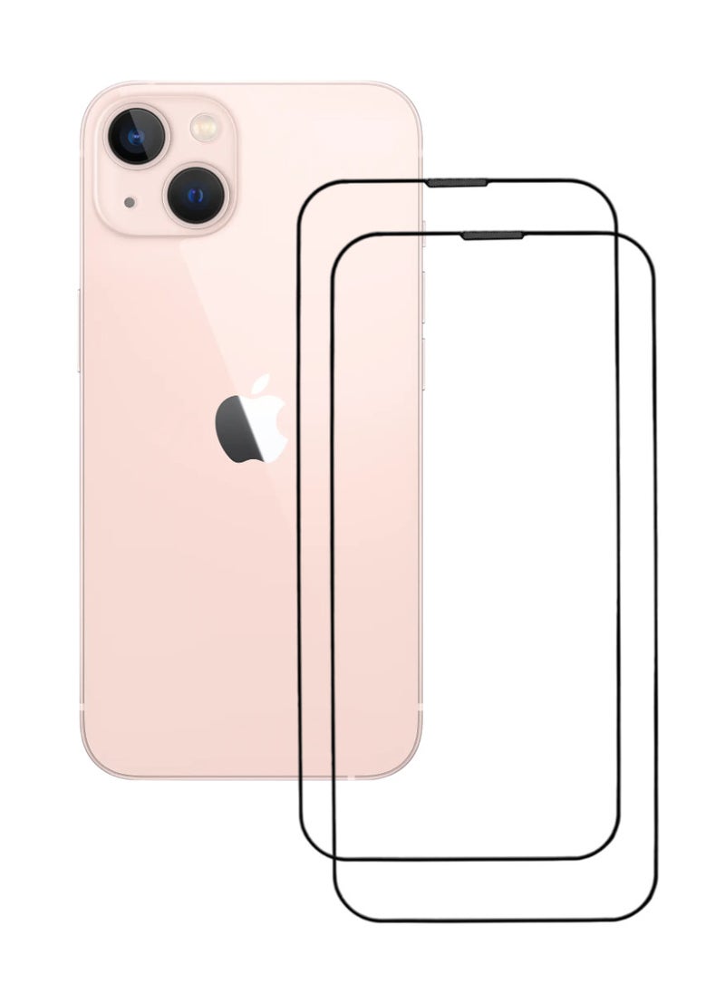 ACLIX 2 Pieces Antistatic ESD Dustproof Premium Quality High Definition Tempered Glass Screen Protector Designed For  iPhone 13 - Image 1