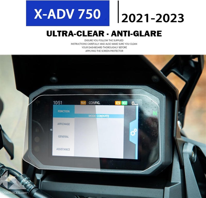 QASULER Motorcycle Dashboard Screen Protector for XADV-750 - Image 2