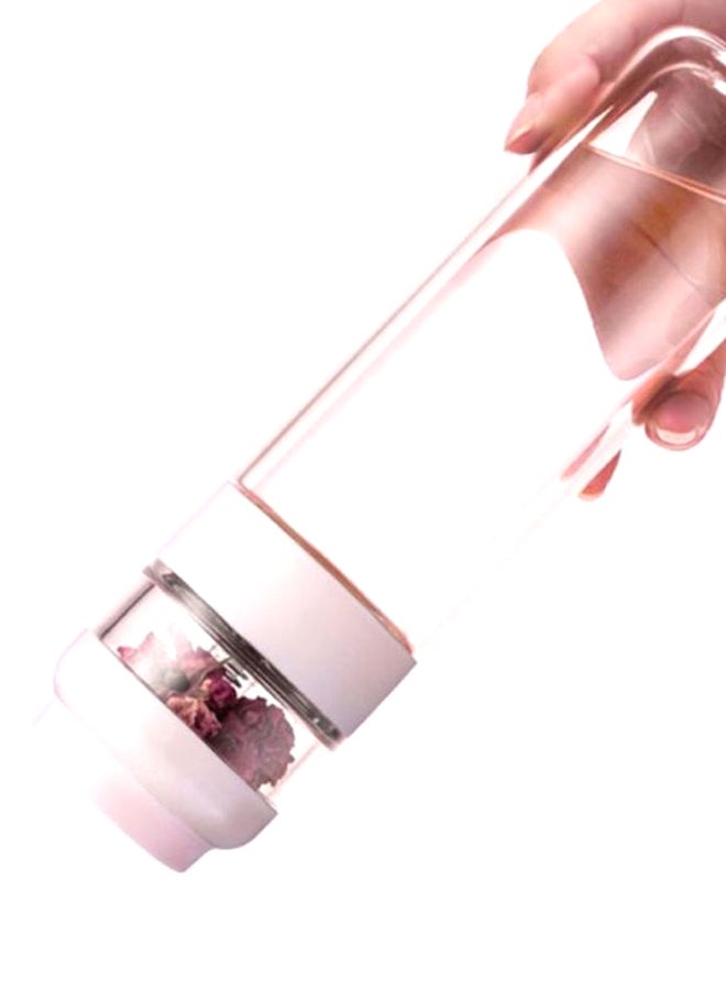 Xiaomi Quange Tea Infuser Water Bottle Light Pink/Clear 25x9x9cm - Image 2