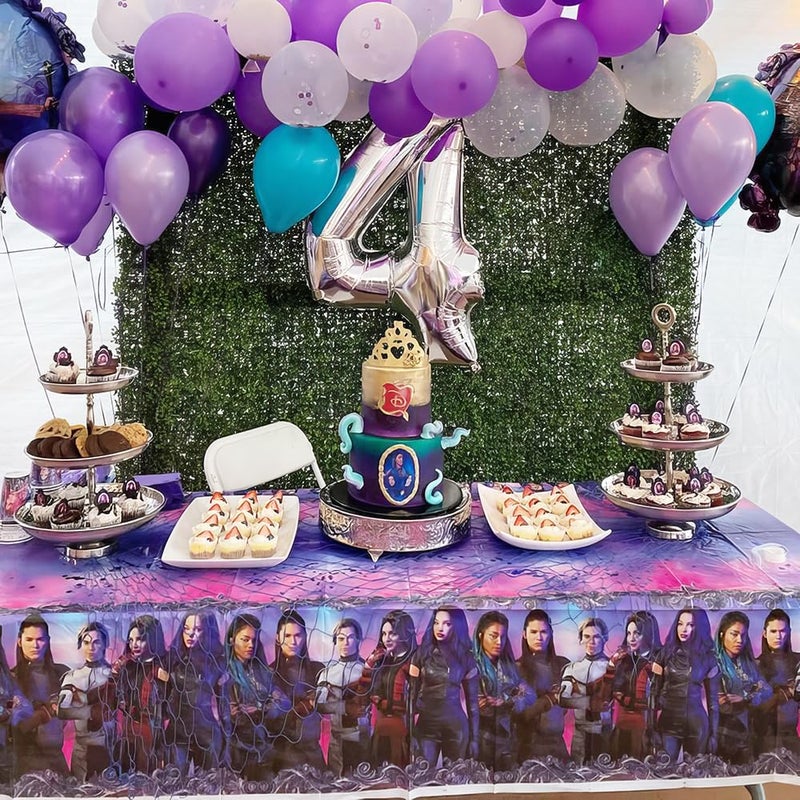 Unique Disney Descendants 3 Rectangular Plastic Table Cover  54 x 84 1 Pc  Multicolor  EasytoClean Tablecover Perfect for Themed Celebrations - Image 4