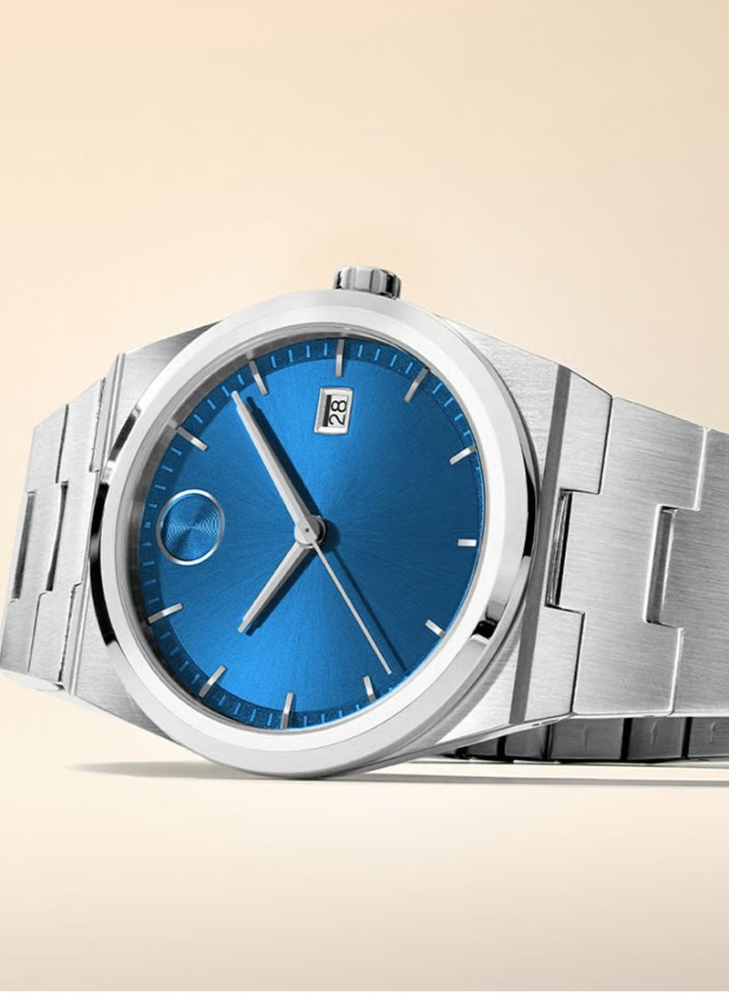 Movado Bold Quest Swiss Qtz Blue Round Dial Men's Watch - 3601221 - Image 3