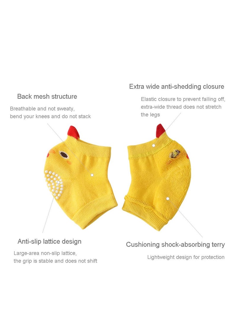 5 أزواج من وسادات الركبة للأطفال - واقيات زحف مضادة للانزلاق، دافئات أرجل مرنة ووسادات كوع للأطفال - Image 4
