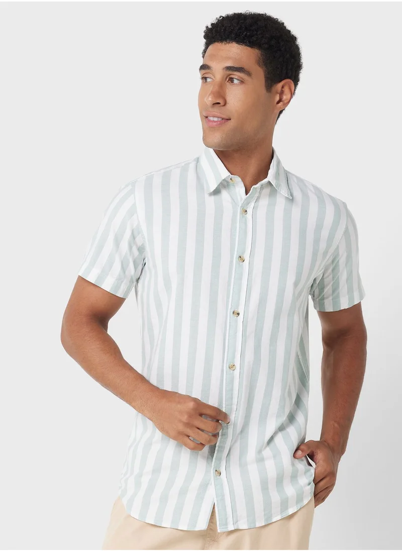JACK & JONES Striped Regular Fit Shirt
