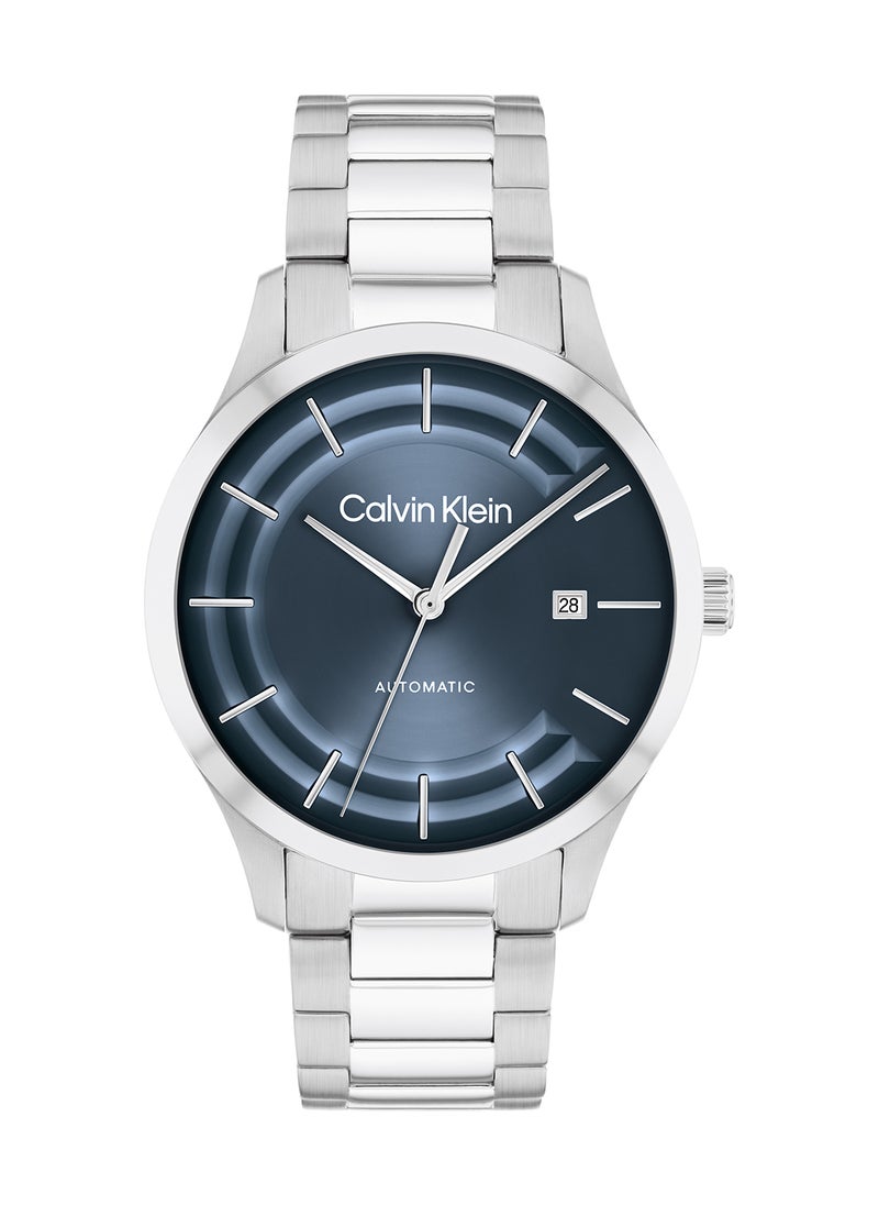 CALVIN KLEIN - CALVIN KLEIN ROUND ANALOG UNISEX'S BLUE CASE WATCH - 25300020 - Image 1