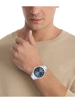 CALVIN KLEIN CALVIN KLEIN ROUND ANALOG UNISEX'S BLUE CASE WATCH - 25300020  - Image 4