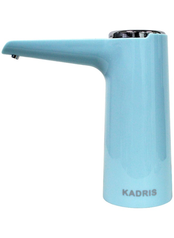 KADRIS مضخة زجاجة مياه سعة 5 جالون SA-1161، مضخة مياه كهربائية محمولة للشحن عبر USB لزجاجات سعة 2-5 جالون موزع مياه محمول بشحن USB بألوان متنوعة  - Image 1