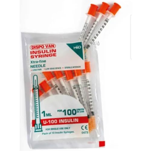Rossify Dispovan 1ml 100IU Sterile Disposable Syringes (Pack of 100) – Single-Use, Non-Toxic, Leak-Proof for Accurate Dosage and Safe Injection - Image 1