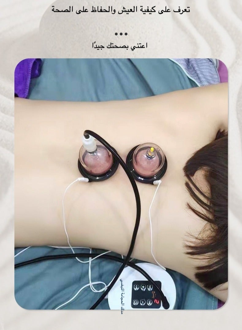 12-Cup Electric Cupping Therapy Set | Multifunctional Vacuum Massager with Pressure Release Valve for Meridian Stimulation - Image 4