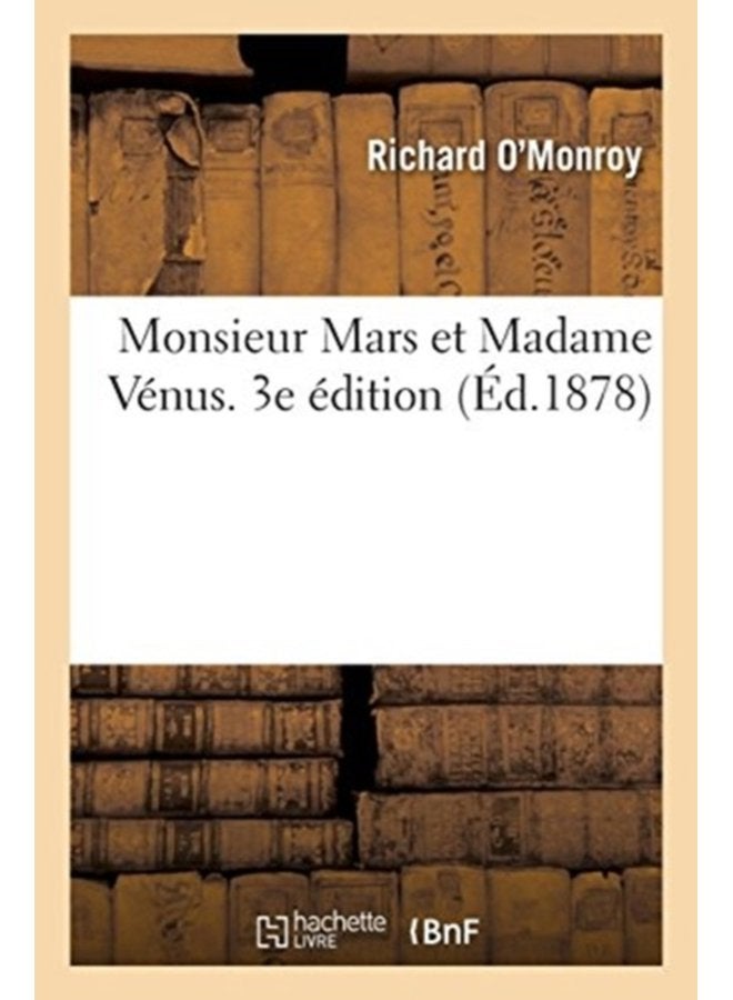 Monsieur Mars Et Madame V nus 3e dition - Paperback