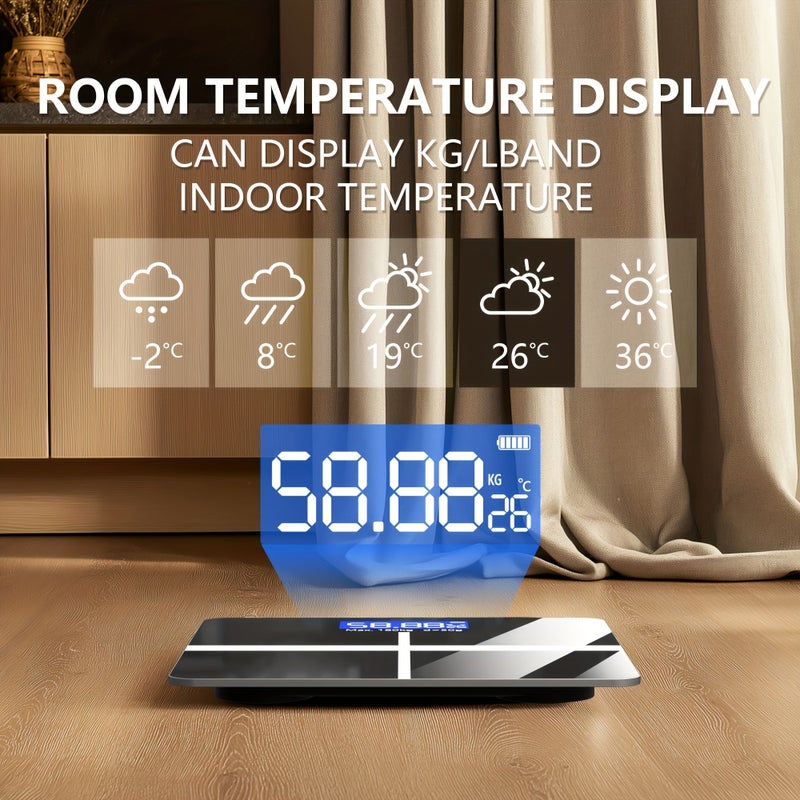 Black Digital Weight Scale 180Kg LCD Screen for Home Gym Bathroom - Image 3