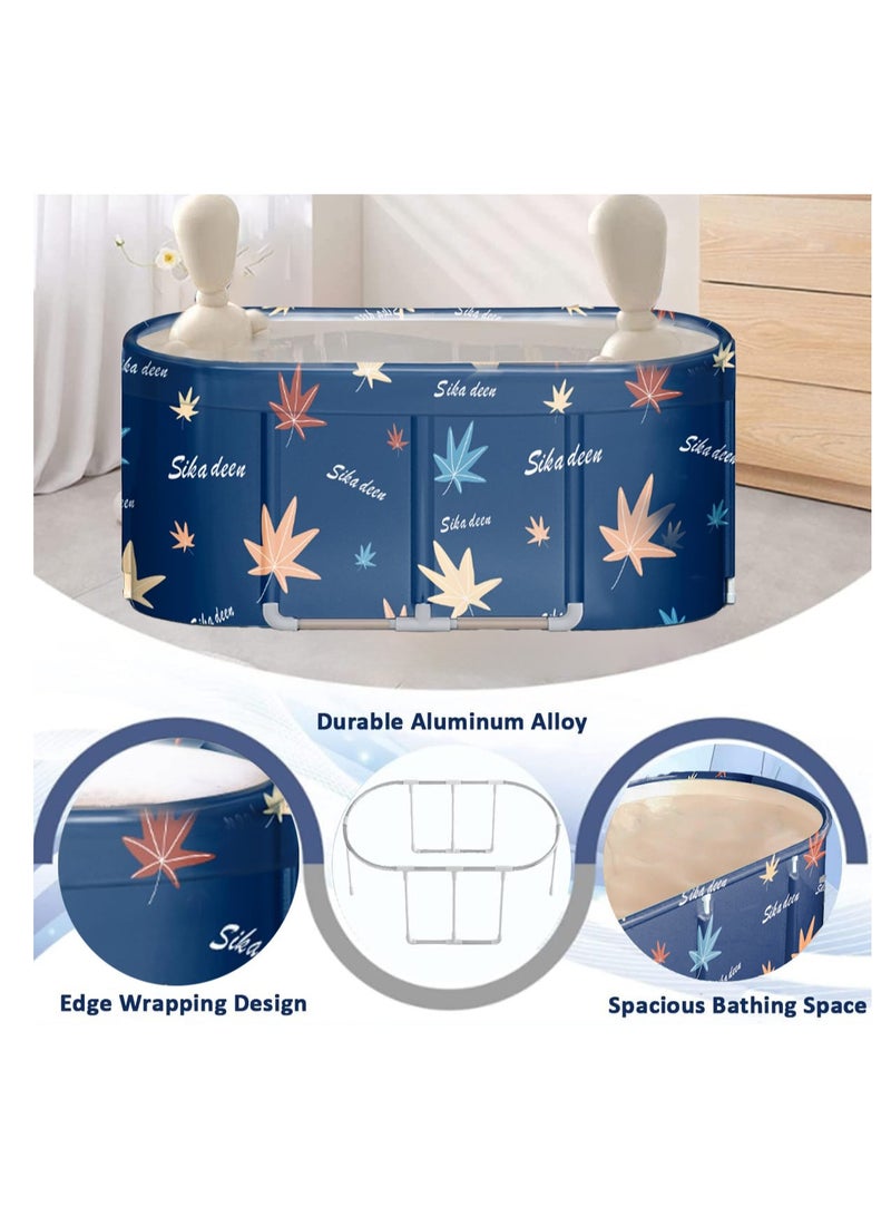 XiuWoo Advance Folding One-time Installation Metal Frame Soaking Waterproof Extra Large Spa Bathtub Barrel, Household Large Shower Bathing Tubs, Separate Family Bathroom SPA Tub for Adults and Kid - Image 5