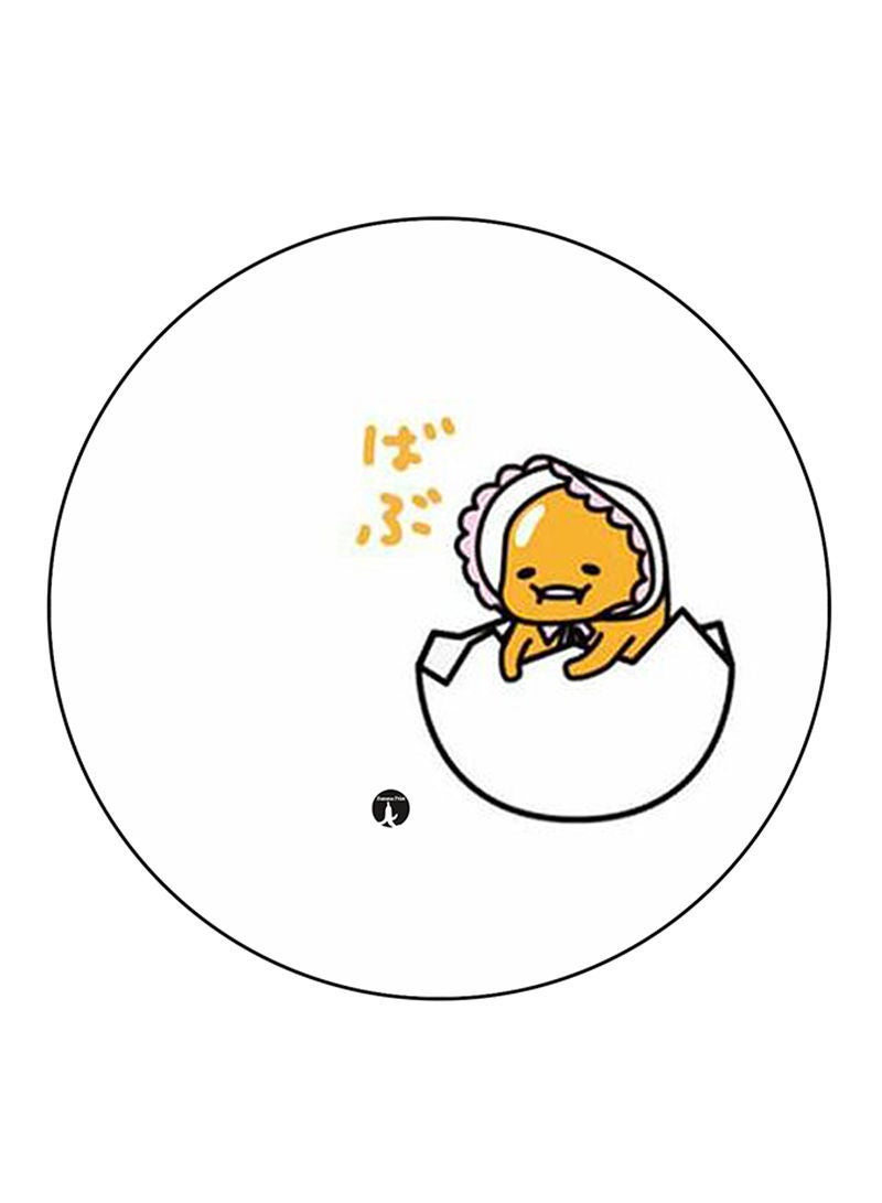 RKN Gudetama Printed Large Round Pin Badge Multicolour - Image 1