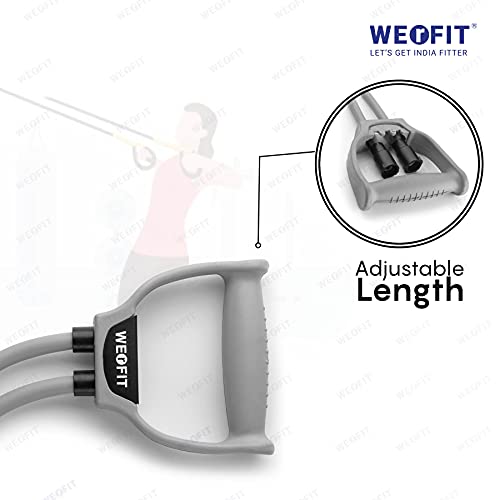 WErFIT® Dual Resistance Tube with Strong Handles, for Exercise & Stretching, Suitable in Home & Gym Workout for Men & Women-Multi Resistance - Image 5