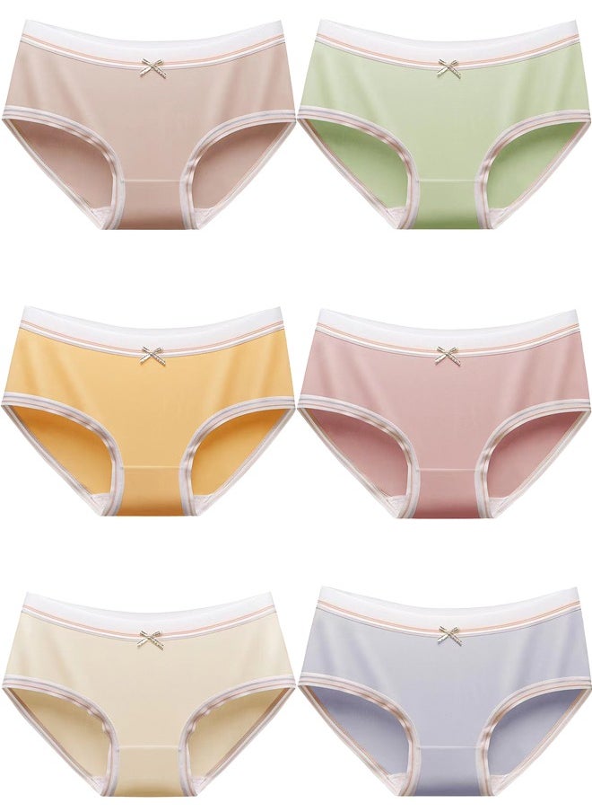 Zeemey - Zeemey 6 Pack Women’s Seamless Cheeky Hipster Underwear No Show Panties Invisibles  Breathable Briefs Soft Stretch Bikini Lingerie - Image 1
