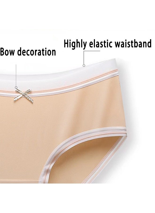 Zeemey - Zeemey 6 Pack Women’s Seamless Cheeky Hipster Underwear No Show Panties Invisibles  Breathable Briefs Soft Stretch Bikini Lingerie - Image 1