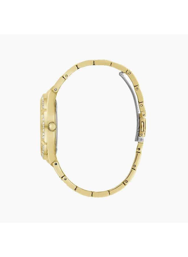 GUESS Gold Analog Stainless Steel Watch for Women