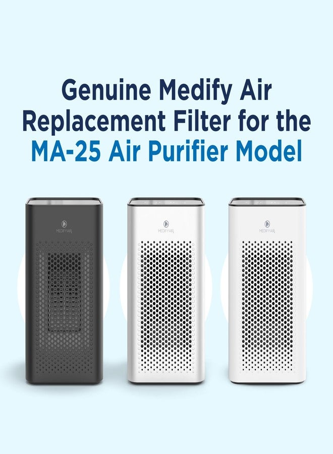 Medify Air Medify MA-25 Genuine Replacement Filter Set for Allergens, Smoke, Wildfires, Dust, Odors, Pollen, Pet Dander | 3 in 1 with Pre-filter, True HEPA H13 and Activated Carbon for 99.9% Removal | 1-Pack - Image 2
