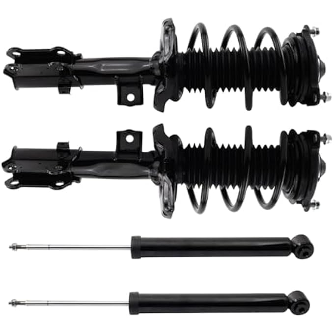 TRQ Front And Rear Complete Strut Assembly  Shock Absorber Kit Compatible With 1822 Hyundai - Image 1