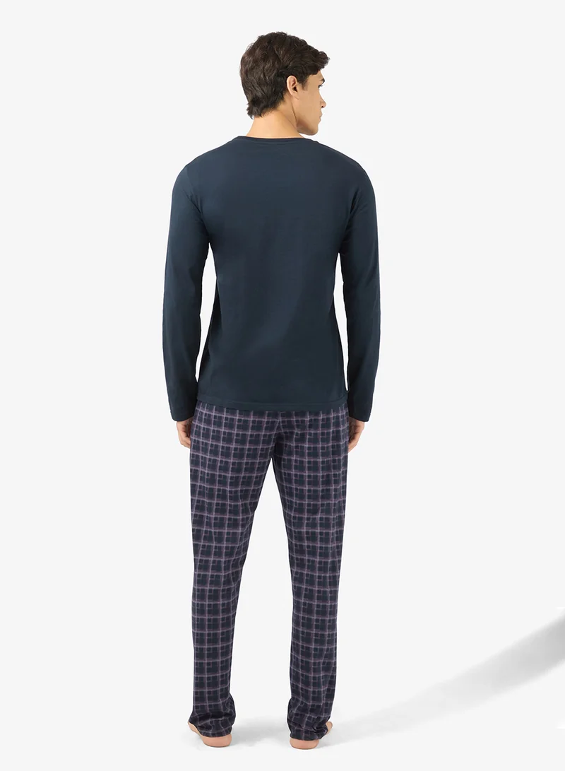 امبوريو ارماني بيجامة أساسية برباط