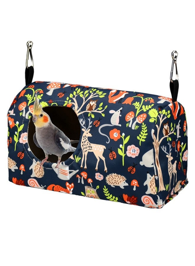Generic ShuRung Parrot Cockatiel Warm House Bird Nest Bed Winter Hanging Hammock Birds Sleeping Bed Parrot Hideway Bed Polyester Fabric for Parrot Parakeet Cockatiels Budgies Lovebird African Grey (S)  - Image 1