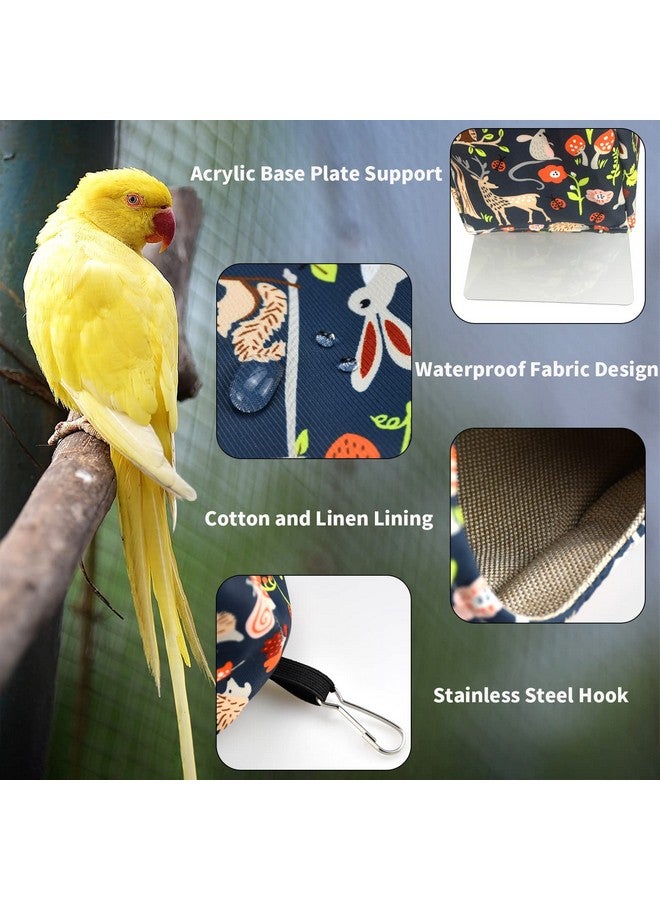 Generic ShuRung Parrot Cockatiel Warm House Bird Nest Bed Winter Hanging Hammock Birds Sleeping Bed Parrot Hideway Bed Polyester Fabric for Parrot Parakeet Cockatiels Budgies Lovebird African Grey (S)  - Image 4