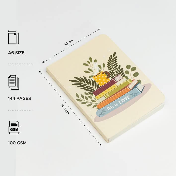 FACTOR NOTES دفتر A6: مخطط | 90 جرام | 160 صفحة (هذا هو الحب) - Image 2