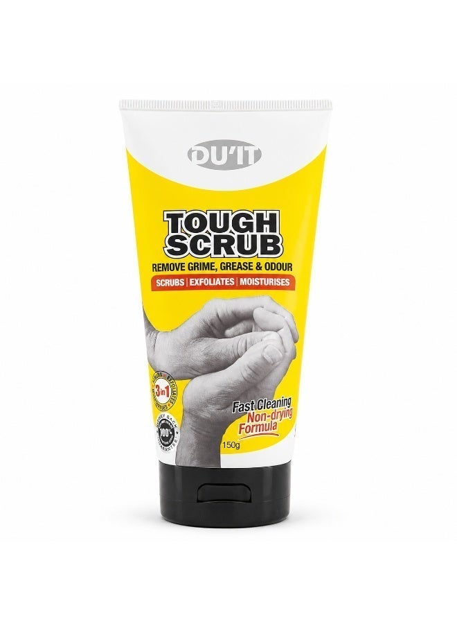 DU'IT Tough Scrub 3-In-1 Hand Scrub and Wash 30g – Travel Size Hand Exfoliator & Cleanser - Image 1
