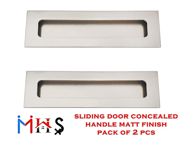 MHS Aluminium Concealed Handle for Sliding Door Pack of 2 Pcs (224MM, MATT VMC Model) - Image 2