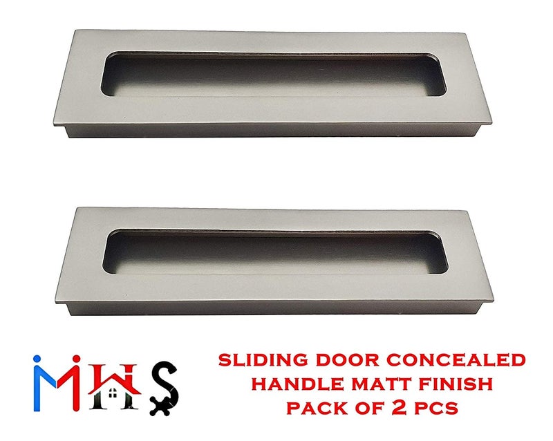 MHS Aluminium Concealed Handle for Sliding Door Pack of 2 Pcs (224MM, MATT VMC Model) - Image 3