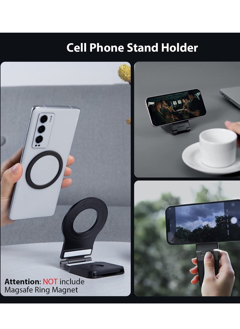 Detachable Mag safe Car Mount for Tesla Model 3/X/Y/S Mag safe Wall Mount for iPhone 14 13 12 Pro/Pro Max Adjustable Magnetic Phone Holder for Car Wall Desk and Laptop with 2 Base Black  - Image 4