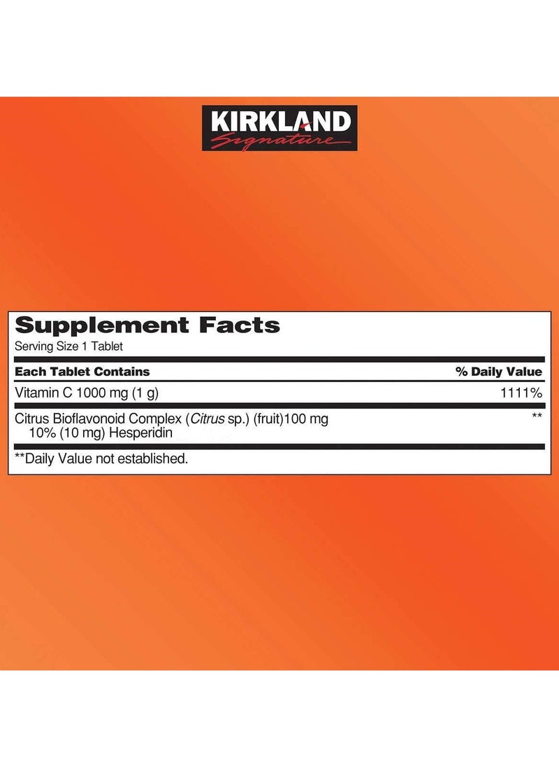 Kirkland Signature - Kirkland Signature Vitamin C 1000Mg, With Rose Hips 500 Tablets - Image 1