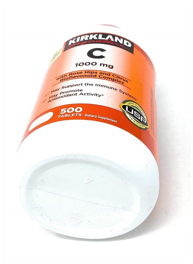 Kirkland Signature - Kirkland Signature Vitamin C 1000Mg, With Rose Hips 500 Tablets - Image 1