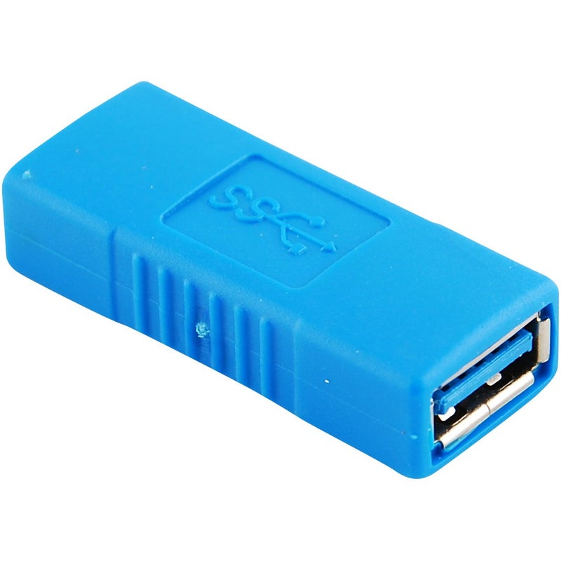 موصل اقتران USB 3.0 من نوع A أنثى إلى أنثى من جاكوبس بارتس، أزرق