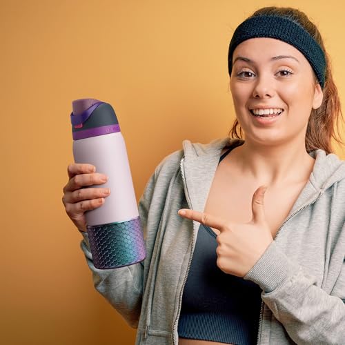 Diumepo Silicone Boot for Owala Water Bottle 24 oz, Anti-Slip Protective Sleeve for Owala Twist,FreeSip and Flip Stainless Steel Water Bottle,BPA Free (Navy) - Image 3