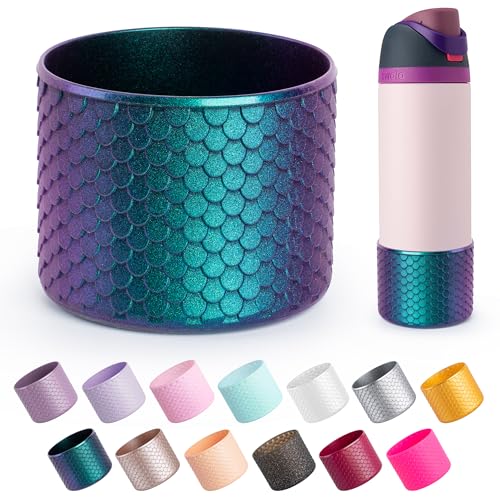 Diumepo Silicone Boot for Owala Water Bottle 24 oz, Anti-Slip Protective Sleeve for Owala Twist,FreeSip and Flip Stainless Steel Water Bottle,BPA Free (Navy) - Image 1