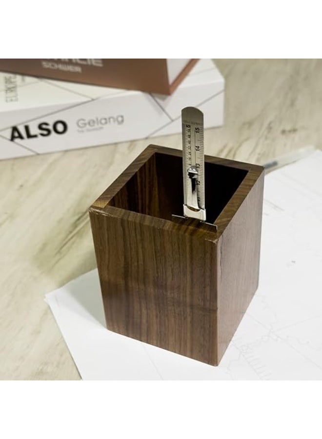 6 Inch 15CM Stainless Steel Pocket Ruler with Removable Clip Imperial and Metric Scale Portable Mini Steel Ruler for Carpentry Design Engineering Office Supplies - Image 2