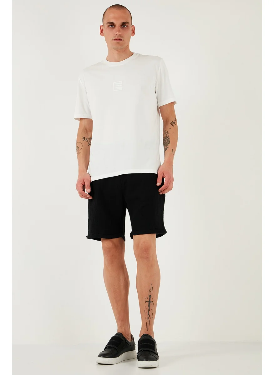 Buratti Cotton Regular Fit Normal Waist Muslin Short Men's Short CF25S657802