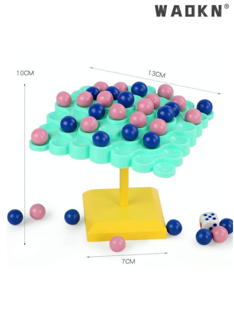 دبليو أيه أو كي أن لعبة شجرة توازن الخرز للأطفال ، تحدي تطابق الخرز والكرة التفاعلي ، مثالي لتطوير التنسيق والتركيز بين اليد والعين ، مثالي للعب الفردي والمعارك الثنائية والترفيه الجماعي - Image 2