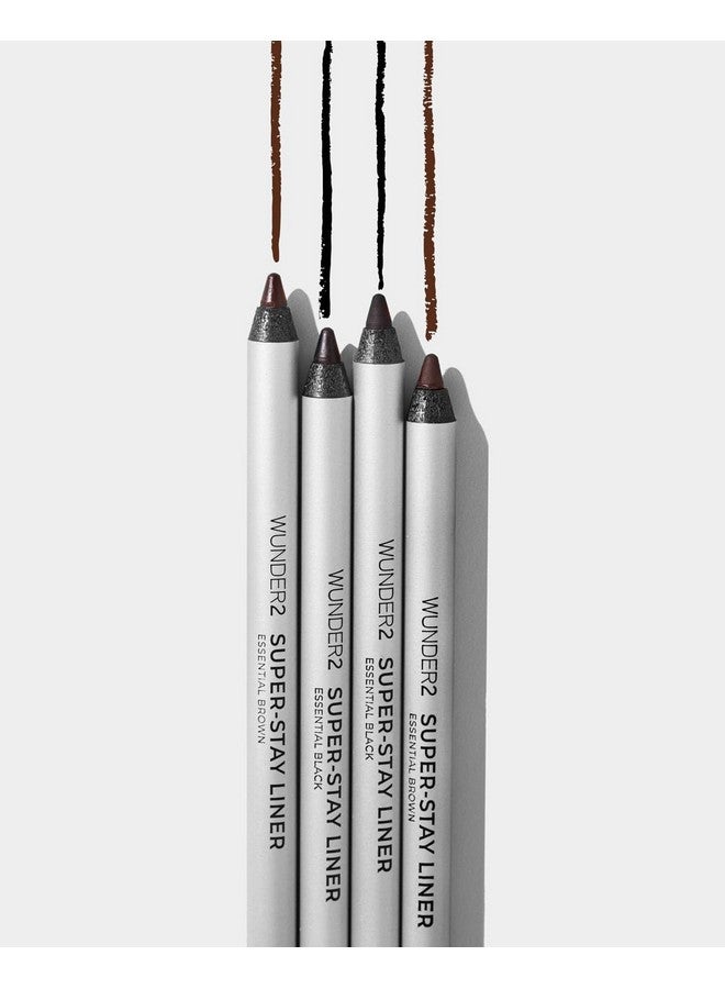وندر برو قلم تحديد عيون وندربراو سوبر ستاي لاينر مقاوم للماء يدوم طويلاً، لون أسود أساسي غير لامع - Image 5