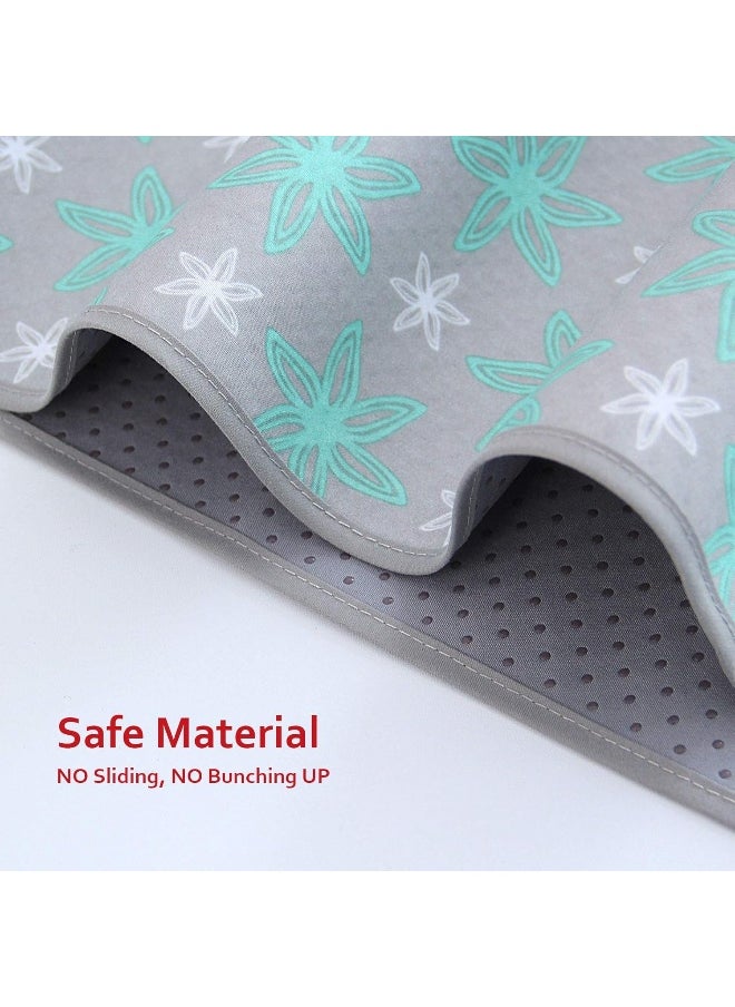 Moonsea Moonsea Large Splat Mat - 54"x 72" Extra Large Waterproof Anti-Slip Floor and Tables Protector, Splash Mat, Messy Mat and Table Cloth, 4.5ft x 6ft, Flower  - Image 3
