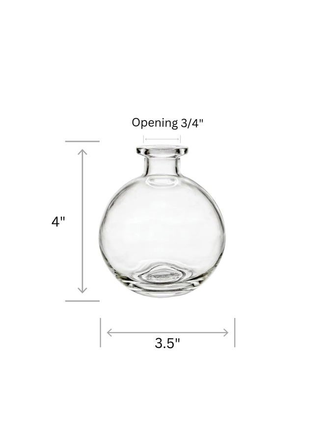 Nakpunar Spherical Clear Glass Bottle, 8.5 Oz. w/Cork (1, Cork) - Image 3