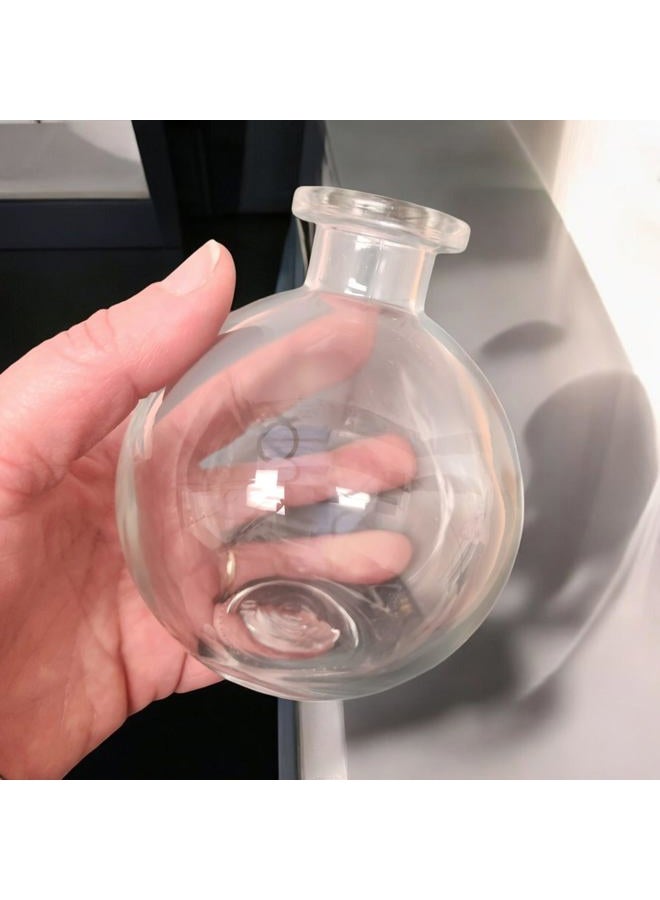 Nakpunar Spherical Clear Glass Bottle, 8.5 Oz. w/Cork (1, Cork) - Image 4