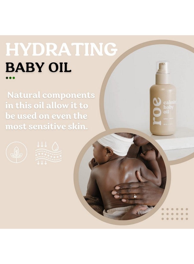 Roe Wellness Baby Oil Calming & Soothes, Hydrates Rough and Irritated Skin | All Natural Non-Greasy Hydrating Baby Oil | Moisturize Full Body (Calming Baby Oil) - Image 2